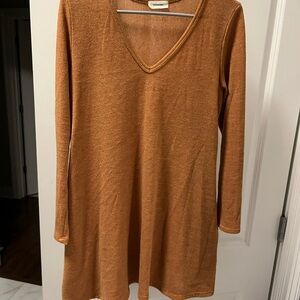 Women's V-Neck Longsleeve Dress